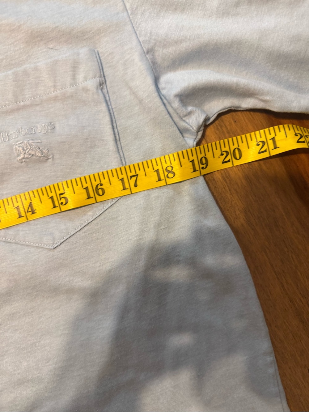 Burberry cotton Light Blue Polo Shirt size S men authentic - Picture 8 of 10